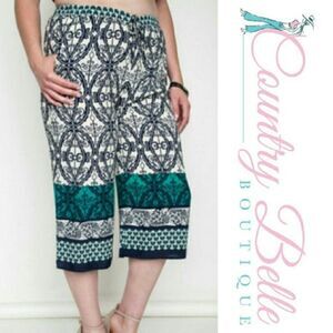 Culotte Bohemian Blue And white Shorts
